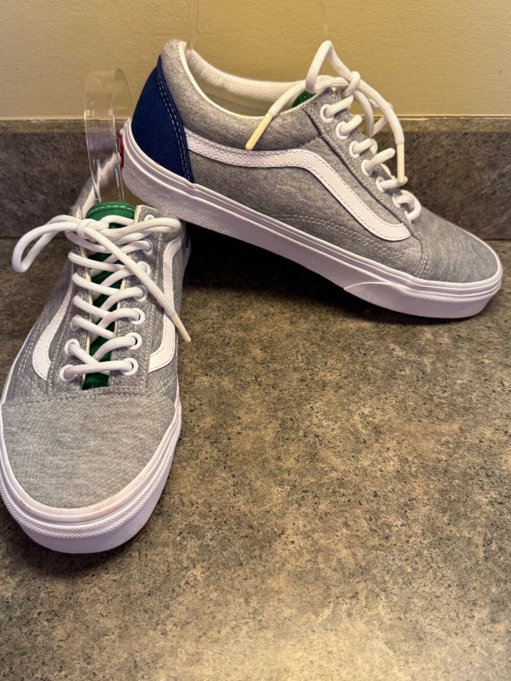 Vans Unisex Gray, Navy & Green Sneakers